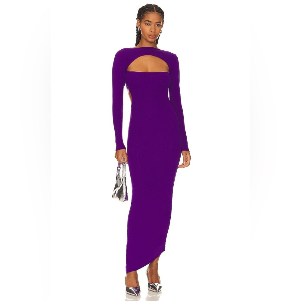 Baobab Geneva Cut Out Purple Dress